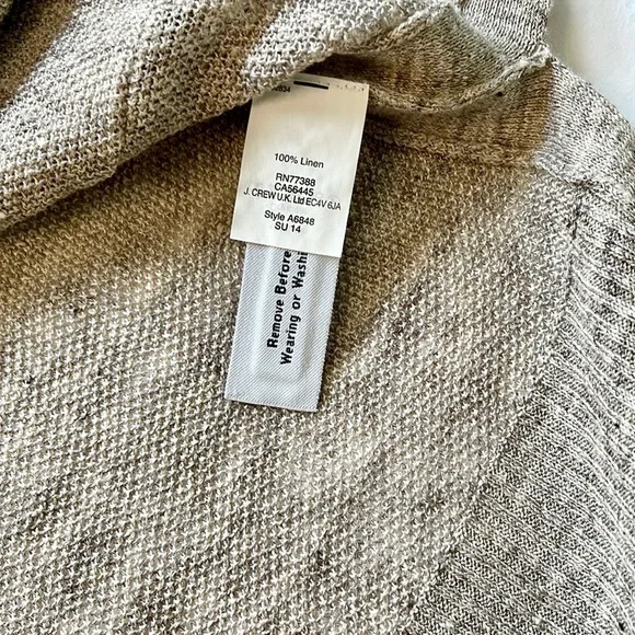 NWOT Madewell Sandstiched %100 Linen Cardigan Size Medium - Picture 11 of 11